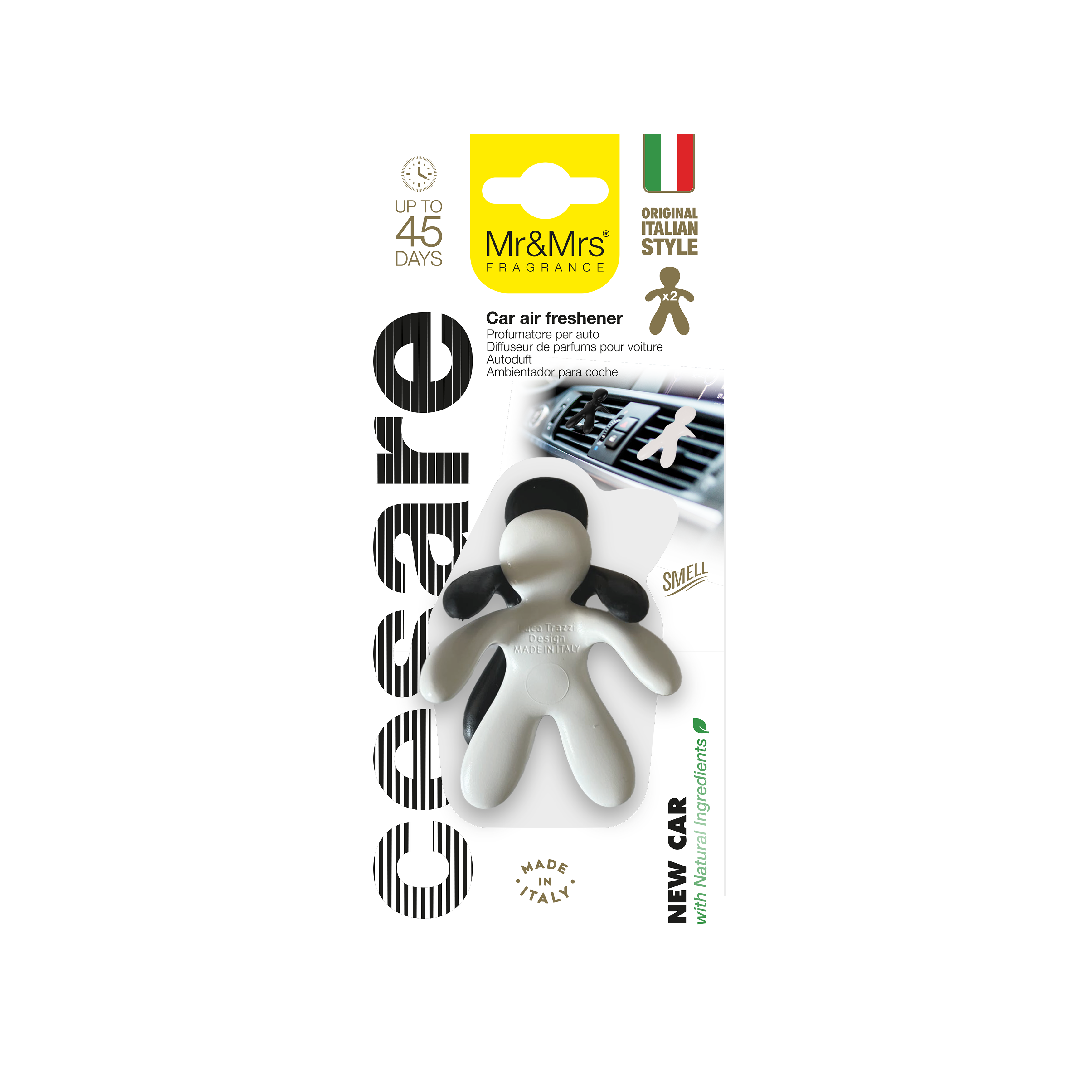 CESARE NATIONAL SPIRIT NEW CAR (White and Black)