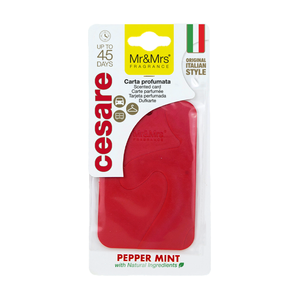 CESARE SCENTED CARD PEPPERMINT