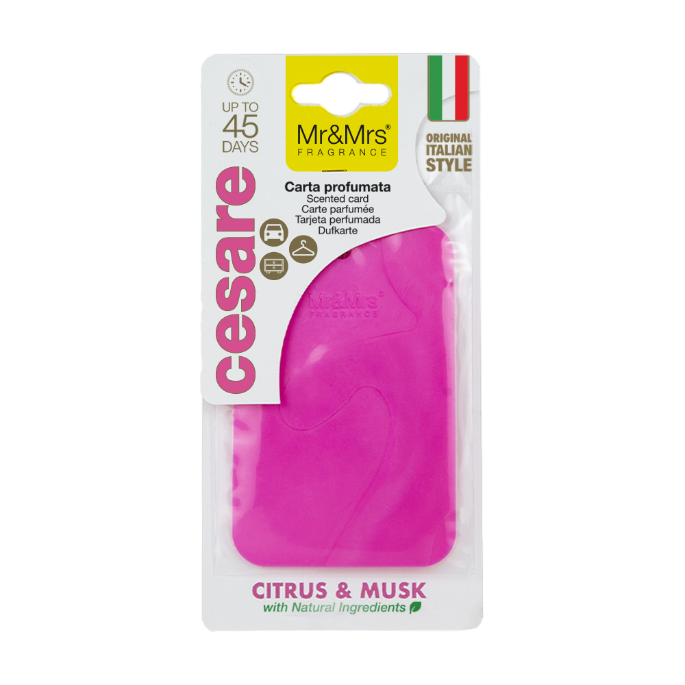 CESARE SCENTED CARD CITRUS & MUSK