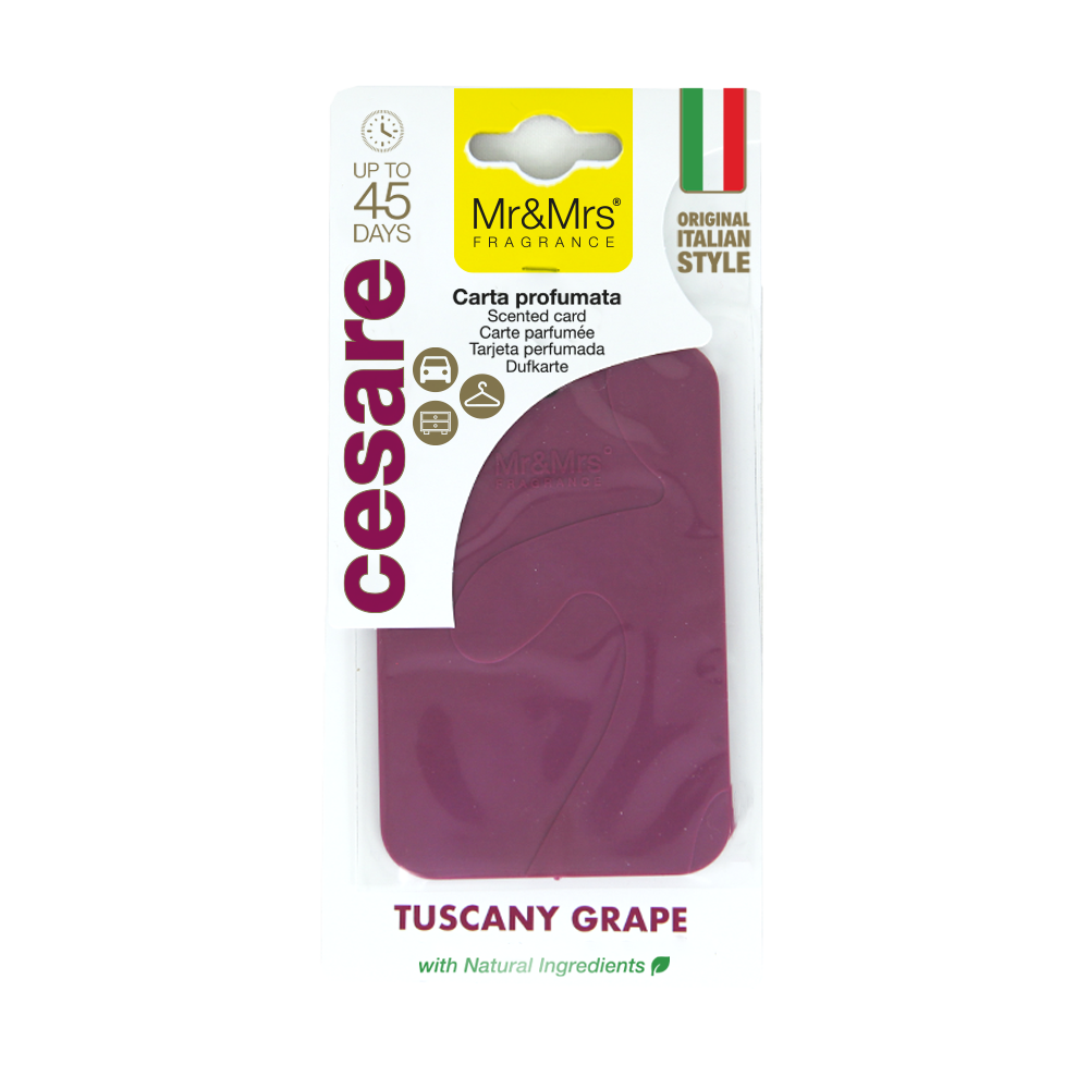 CESARE SCENTED CARD TUSCANY GRAPE