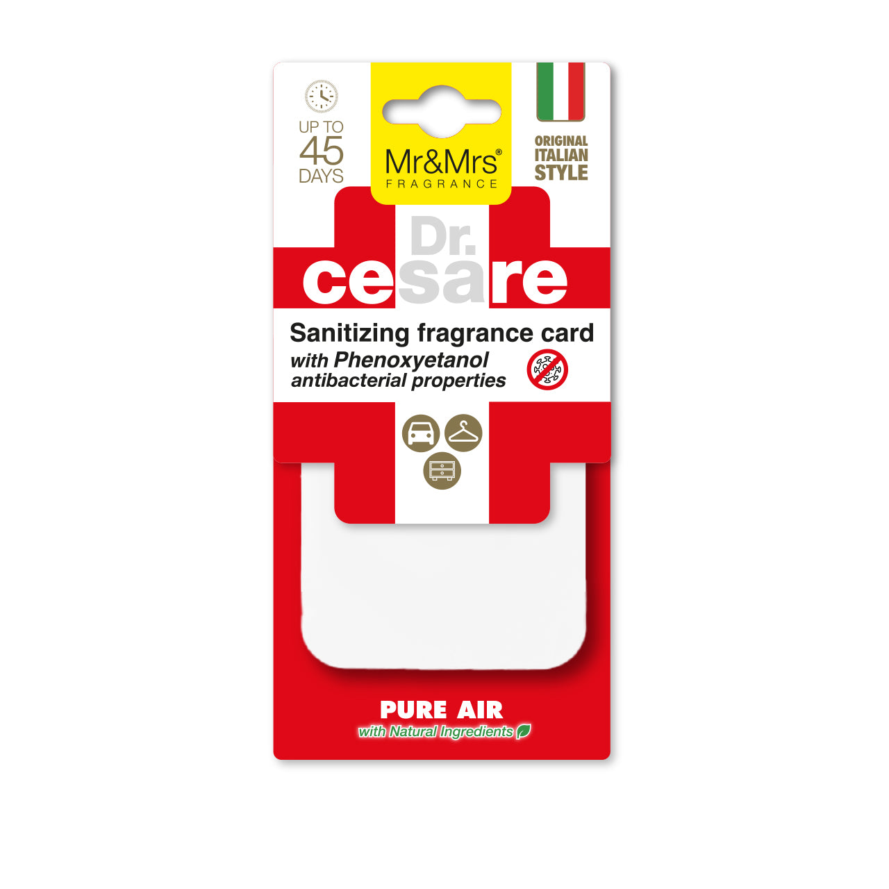 CESARE ODOR NEUTRALIZER SCENTED CARD CITRUS MINT
